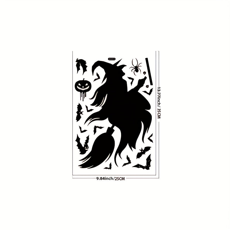 Halloween Window Cling Sticker Spooky Monster Decal