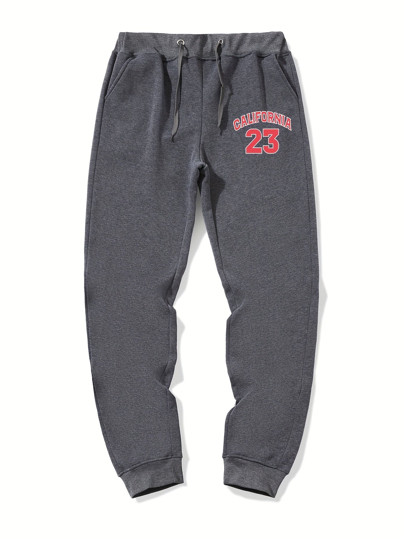 CA 58 Casual Stretch Graphic Drawstring Joggers Men's Sweatpants For Spring