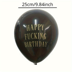 10pcs Birthday Balloons Letters Printed Balloons for Party Decoration