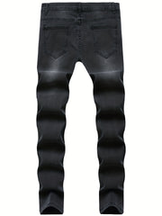 Men's Ripped Jeans Casual Street Style Distressed Denim Pants