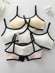 4pcs Adjustable Vest Bra for Middle & High School Girls