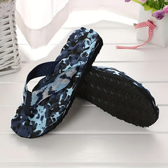 Men's Camouflage Massage Thong Sandals Non Slip Flip-flops