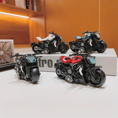 Creative Motorcycle Toy Model Keychain Key Ring Birthday Gift For Men