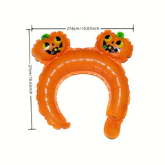 10pcs Halloween Headgear Balloons Party Supplies Spider Ghost Pumpkin Cat