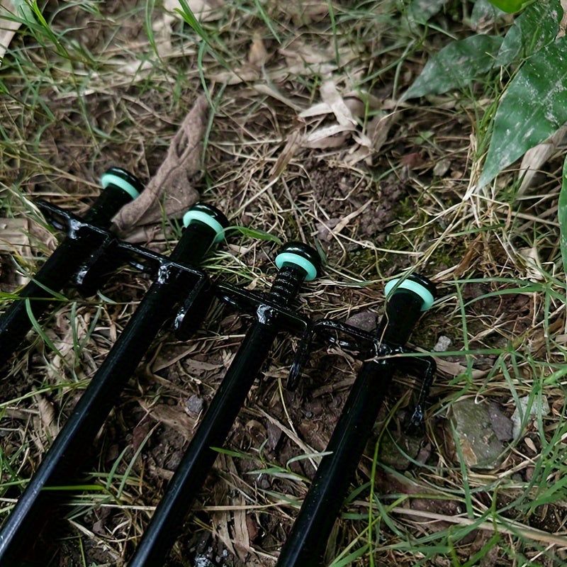 Fluorescent Tent Pegs Ground Nails Stakes Silicone Ring Camping Accessories