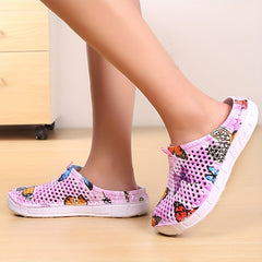 Women's Butterfly Hole Slippers Non-slip Beach Slippers