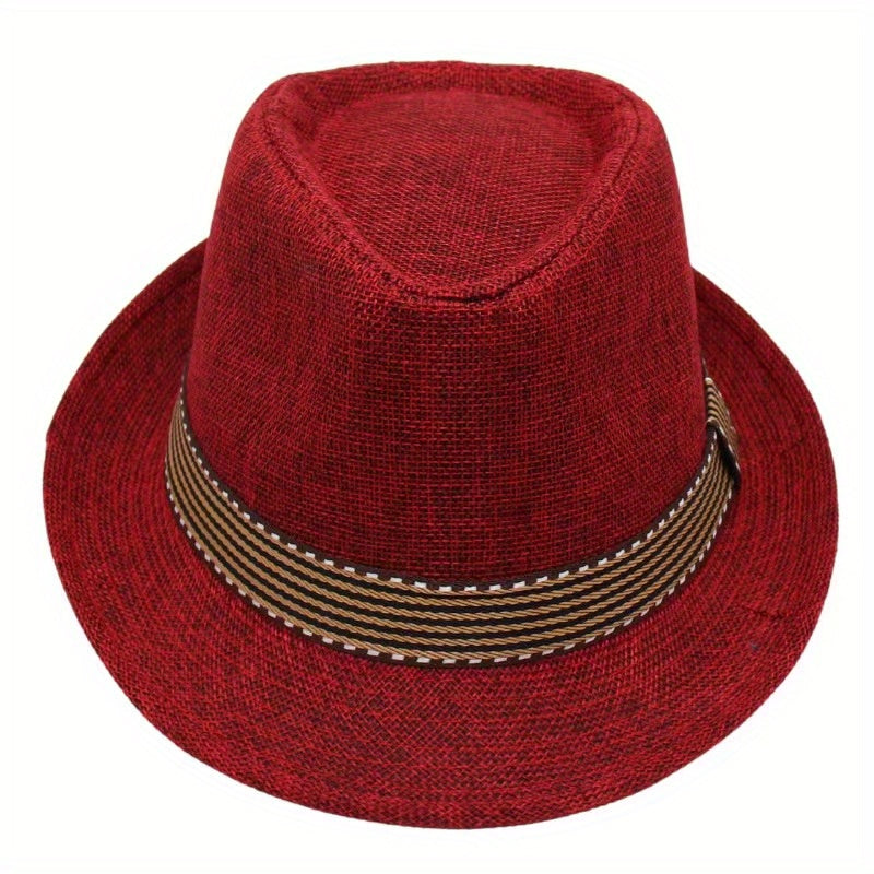 Toddler Jazz Fedora Hat with Tape Decor