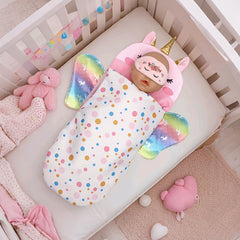2pcs Doll Sleeping Bags and Eye Masks for 10-18 inch Newborn Dolls