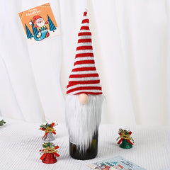 Holiday Wine Cover Christmas Decoration Gift Bag Restaurant Holiday Decoration