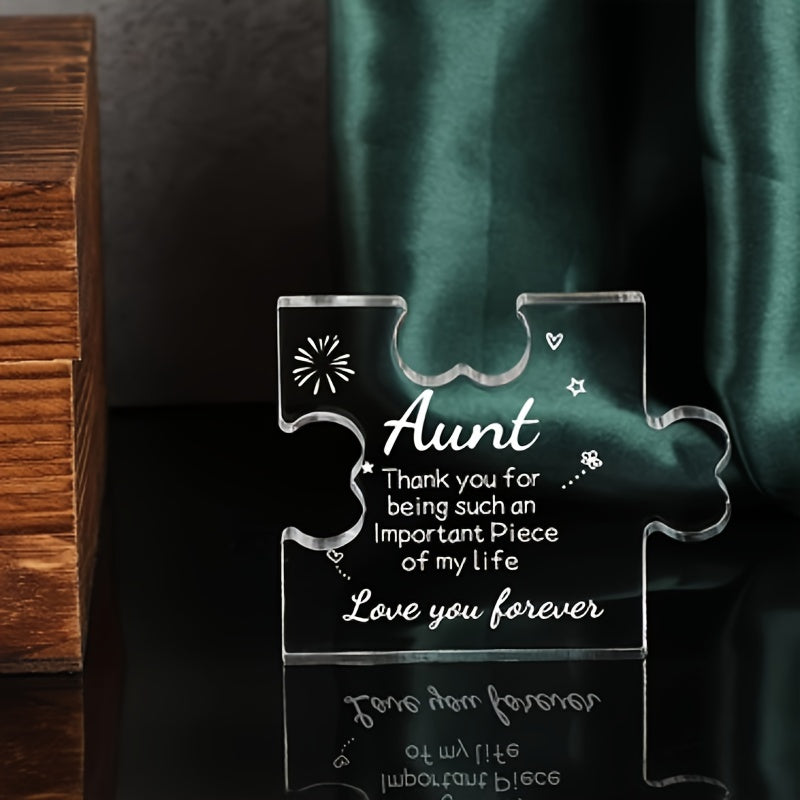 Acrylic Puzzle Plaque Desk Decor Funny Birthday Christmas Gift