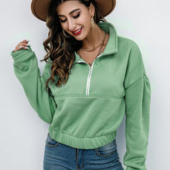 Women's Casual Lapel Pullover Sweatshirt
