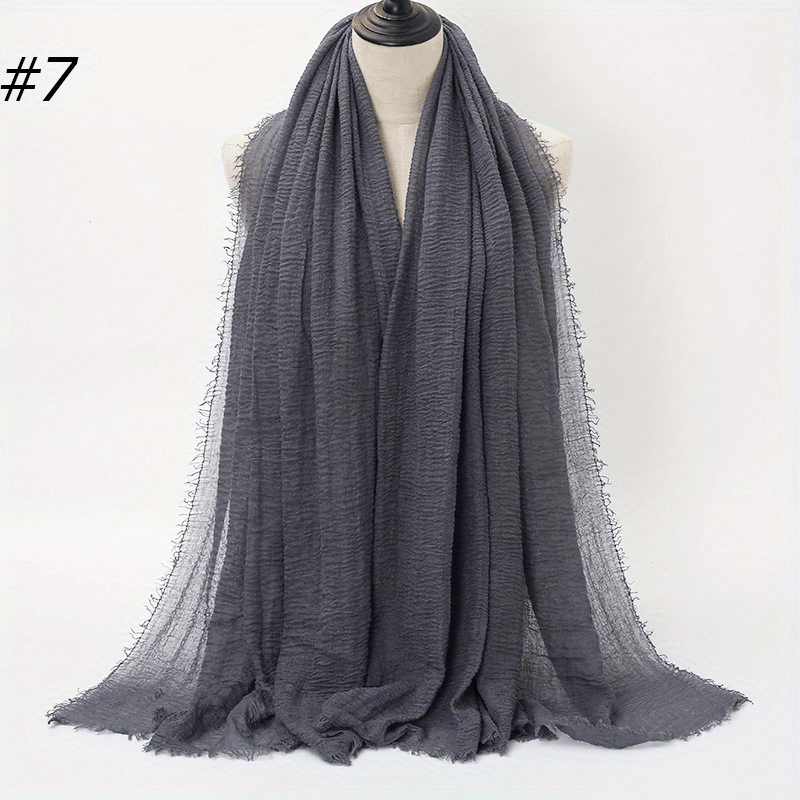 Wrinkle Breathable Hijab Soft Headband Bandana