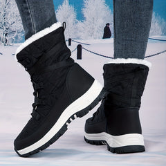 Women's Waterproof Snow Boots Warm High Tube Hiking Boots