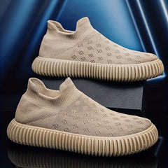 Men's Knit Slip-On Casual Shoes for Traveling Jogging