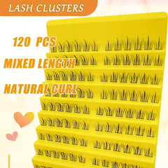 120pcs Smooth Faux Mink False Eyelashes DIY All Match Cluster