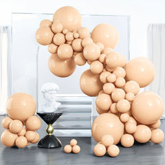 Matte Apricot Balloons Various Sizes Pack Of 100 - Party Decoration