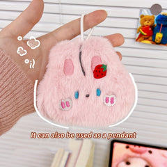 Portable Plush Hand Warmer with 4 Replacement Cores for Winter