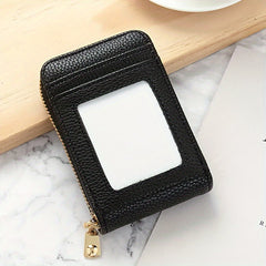 Men's PU Leather Card Case Coin Cards Holder Bag