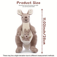 Simulation Kangaroo Plush Toy Mother and Baby Soft Stuffed Animals