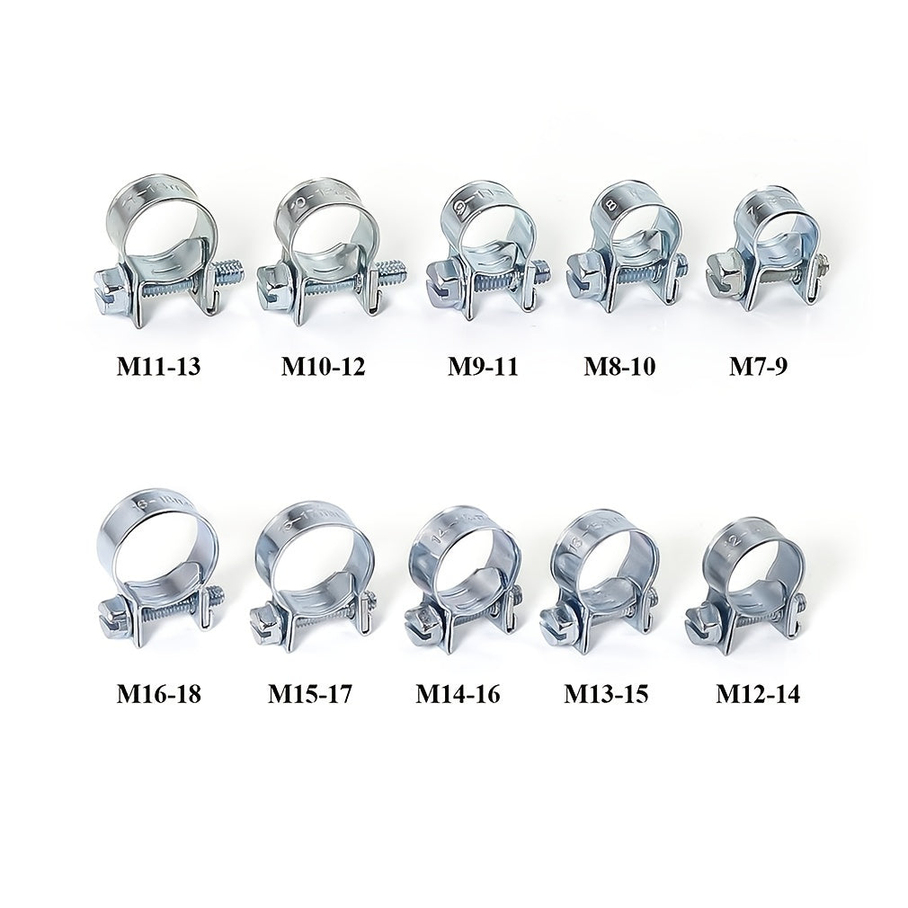 10pcs Mini Clamp 12 14mm Fuel Pipe Hose Clamp Air Hose Clamp Auto Parts
