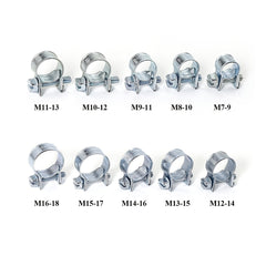10pcs Mini Clamp 12 14mm Fuel Pipe Hose Clamp Air Hose Clamp Auto Parts