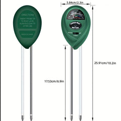 3-In-1 Soil PH Moisture Light Test Kit - Plant Water Meter