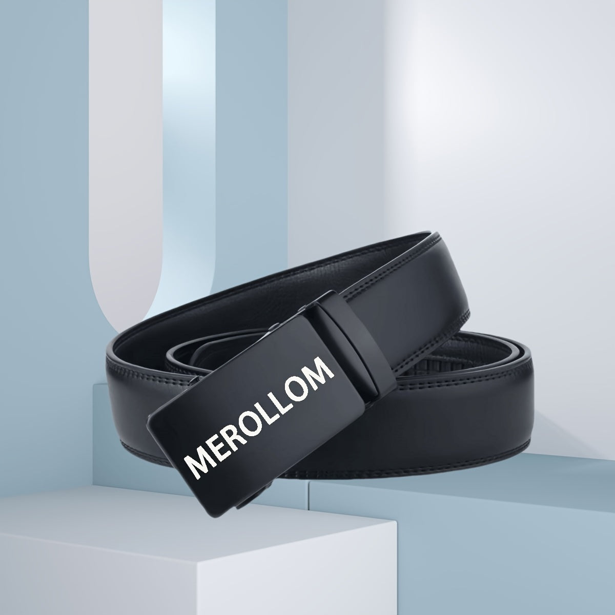 Personalized Carved Men's Belt with Automatic Buckle