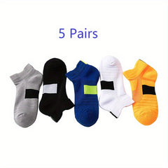5 Pairs Boy's Boat Socks Sports Casual Short Socks