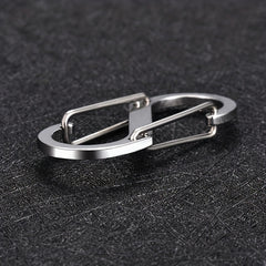 S Shape Carabiner Clips Snap Hooks Double Headed Keychain Buckles For Backpacks