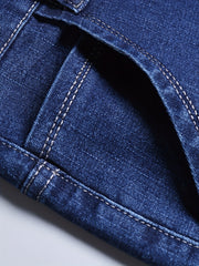 Men's Casual Street Style Straight Leg Denim Pants
