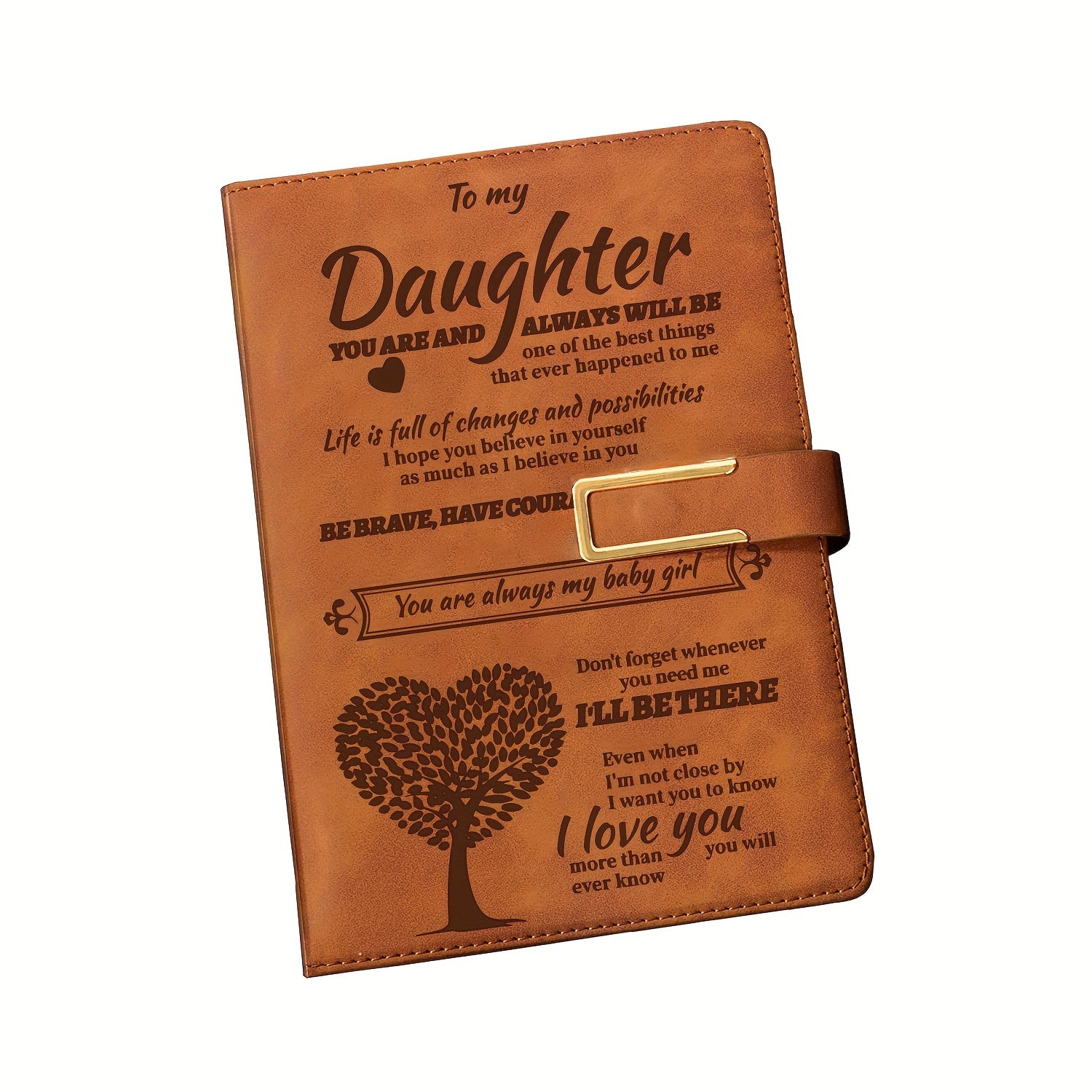 Engraved Bible Verse Journal Daughter Gift, A5 Notebook Religious