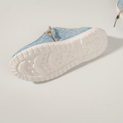 Breathable Checkerboard Loafers Lightweight Canvas Sneakers