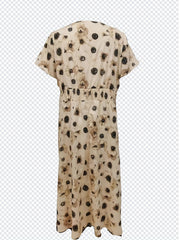 Floral Print V-Neck Maxi Dress
