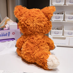 Orange Fox Stuffed Animal Toy Soft Plush Playful with Large Eyes & Ears