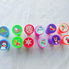 Halloween Christmas Stamps - 12 Patterns Creative Cartoon Student Reward Caps