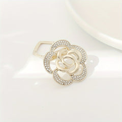 Rhinestone Buckle Silk Scarf Shawl Dress Decorated Pin Brooch