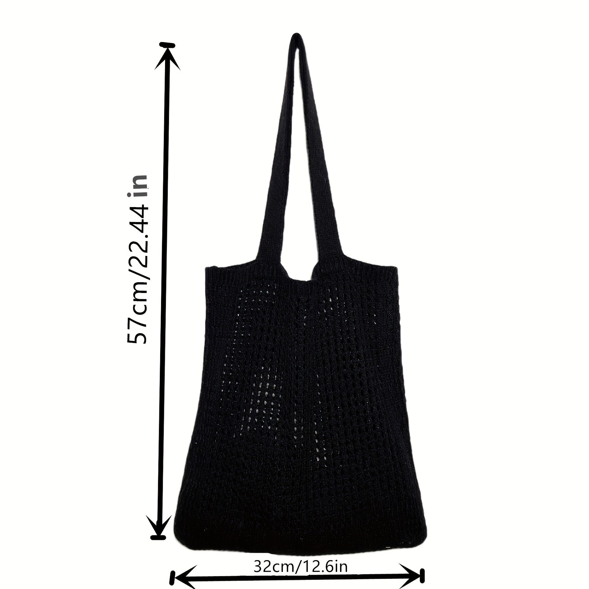 Crochet Shoulder Bag Large Capacity Knitted Tote Bag