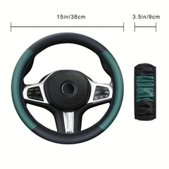 Colorful Car Steering Wheel Cover Anti Sweat Blocking Leather Universal