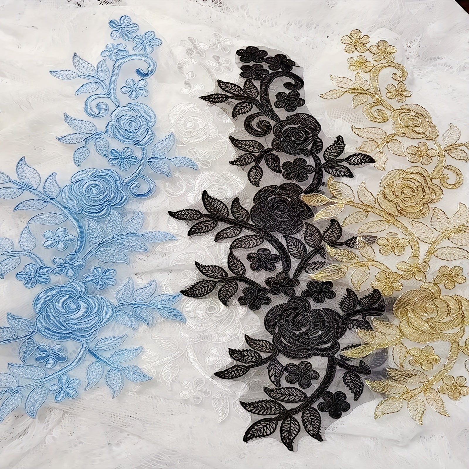Ivory Lace Collar Lace Fabric Patch for Wedding Dress or Bridal Headdress