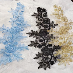 Ivory Lace Collar Lace Fabric Patch for Wedding Dress or Bridal Headdress