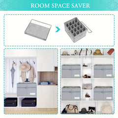 16 Grids Shoe Storage Bag Under Bed Dustproof Shoes Organizer