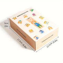 Colorful Wooden Animal Puzzle Toy for Kids- Educational Shape Recognition