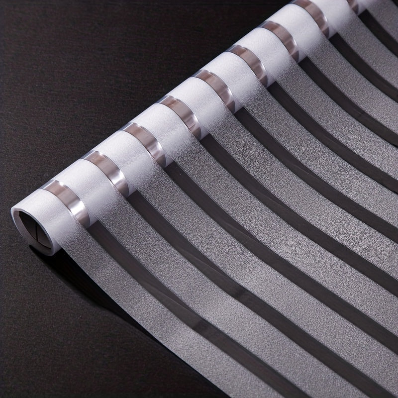 Striped Frosted Glass Window Sticker Insulation Film