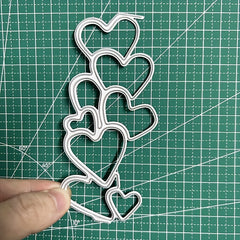 Love Heart Border Frame Metal Cutting Dies for Scrapbook Paper