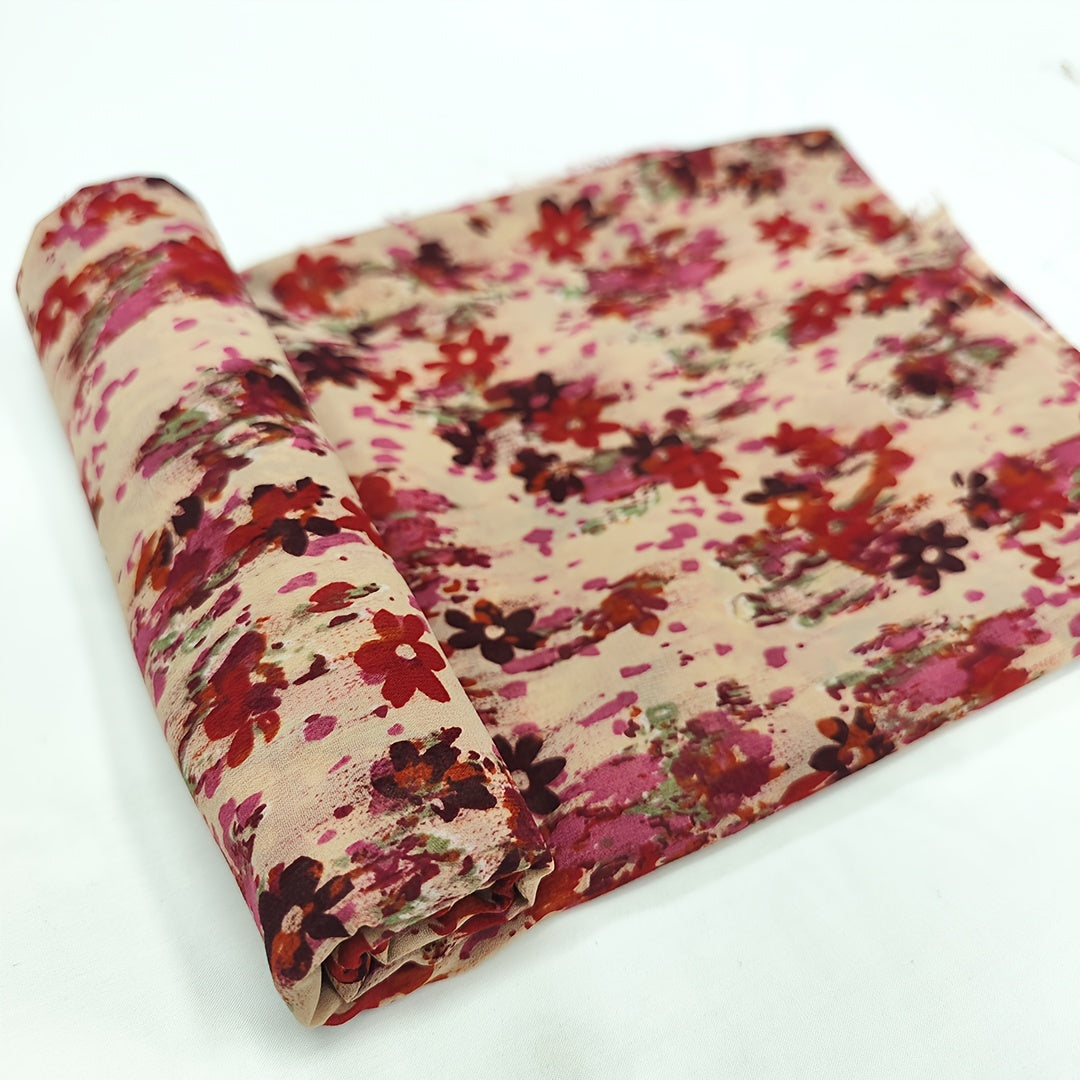 1yd Comfortable & Breathable Chiffon Fabric DIY Clothing Pants Dress Fabric
