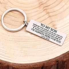 Stainless Steel Keychain Gift for Son From Mom