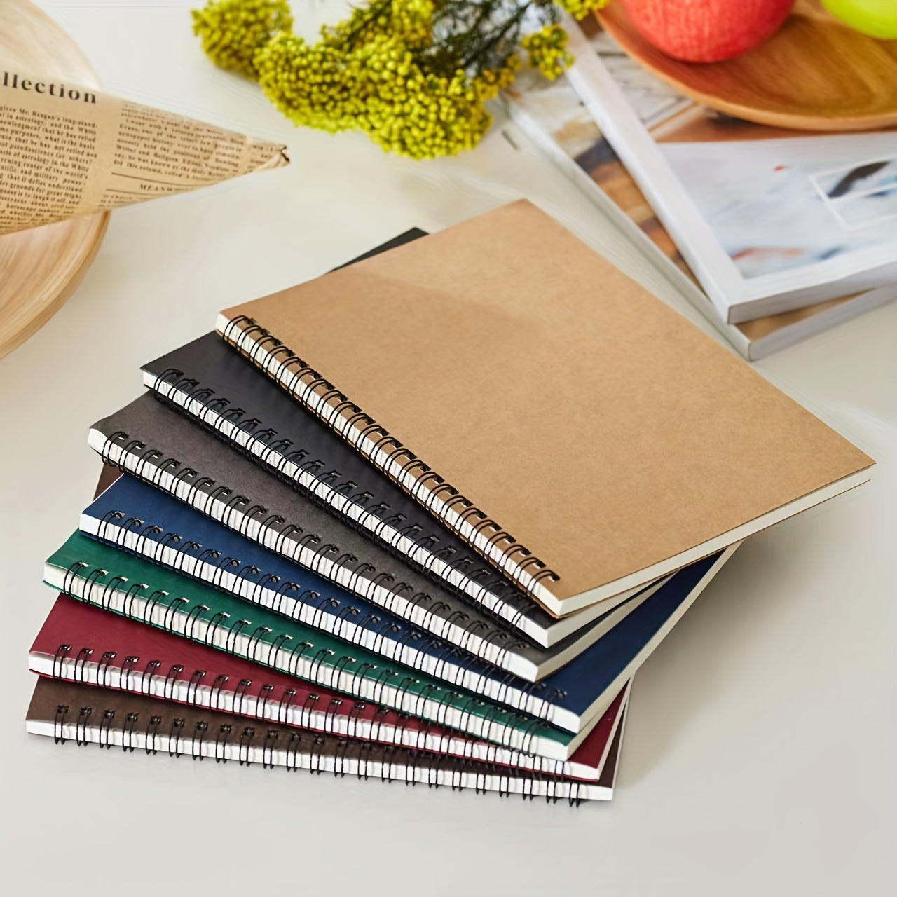 Square Horizontal Line Coil Notebook Business Office Student Notepad