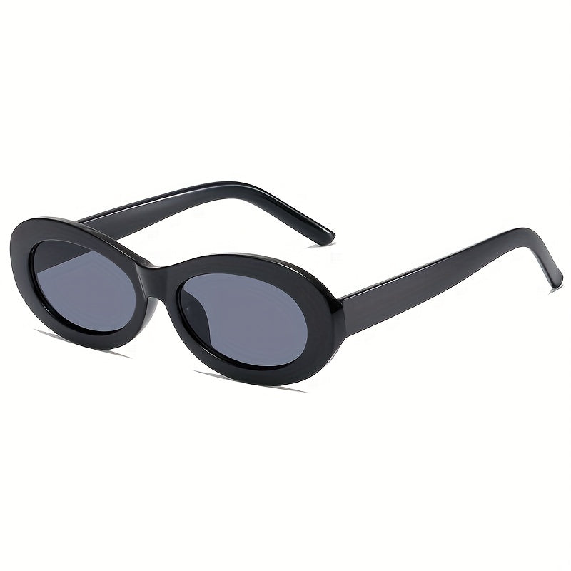 Y2K Oval Sunglasses UV400 Anti Glare Glasses for Travel Beach Party Club