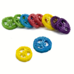 5pcs Natural Loofah Chew Toys for Rabbit Guinea Pig Hamster Rat