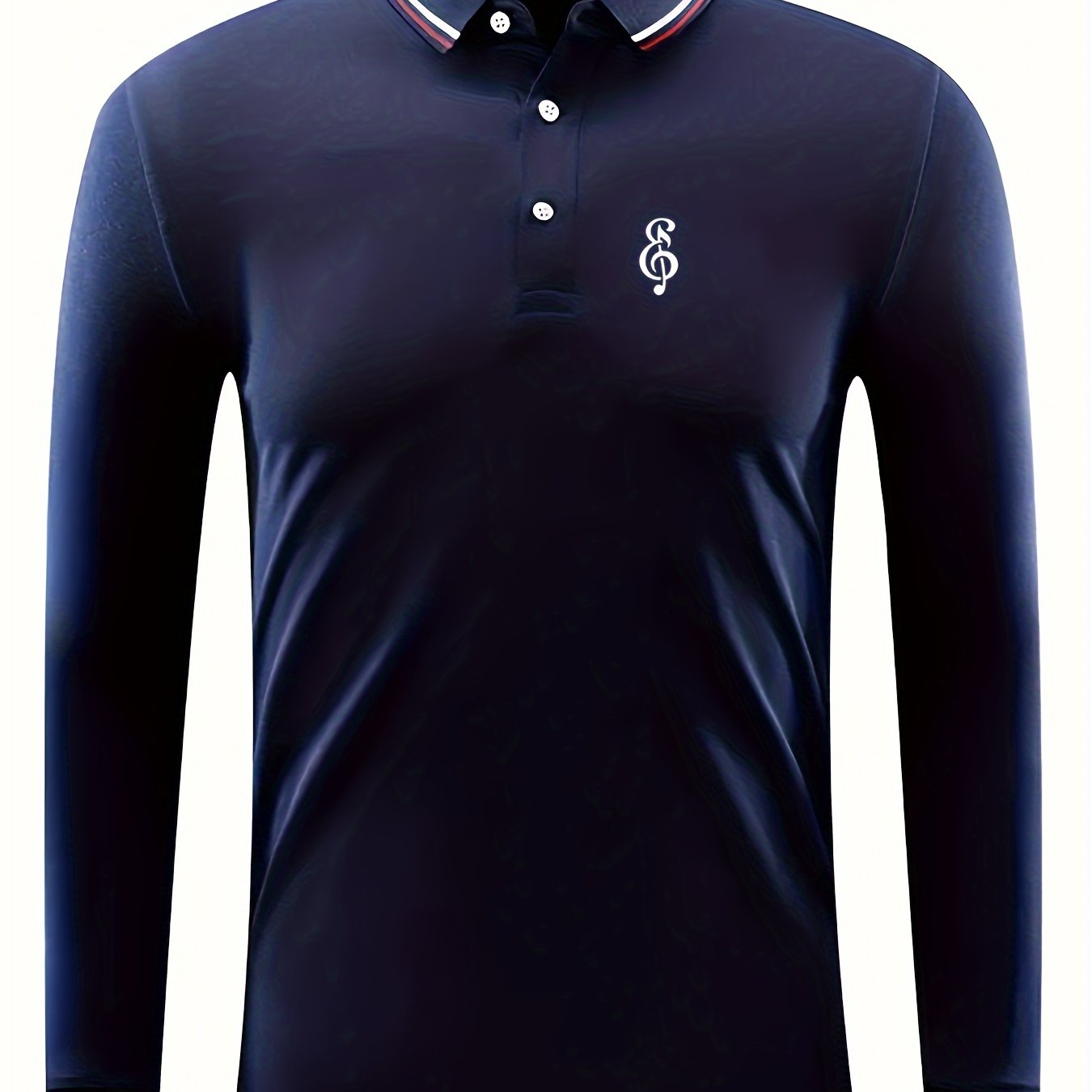 Men's Golf Shirt Note Print Short Sleeve Tennis Shirt
